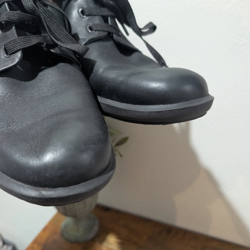 Camper Atom Men's Work Shoe‎ Size 10.5 Black Leather Lace Up